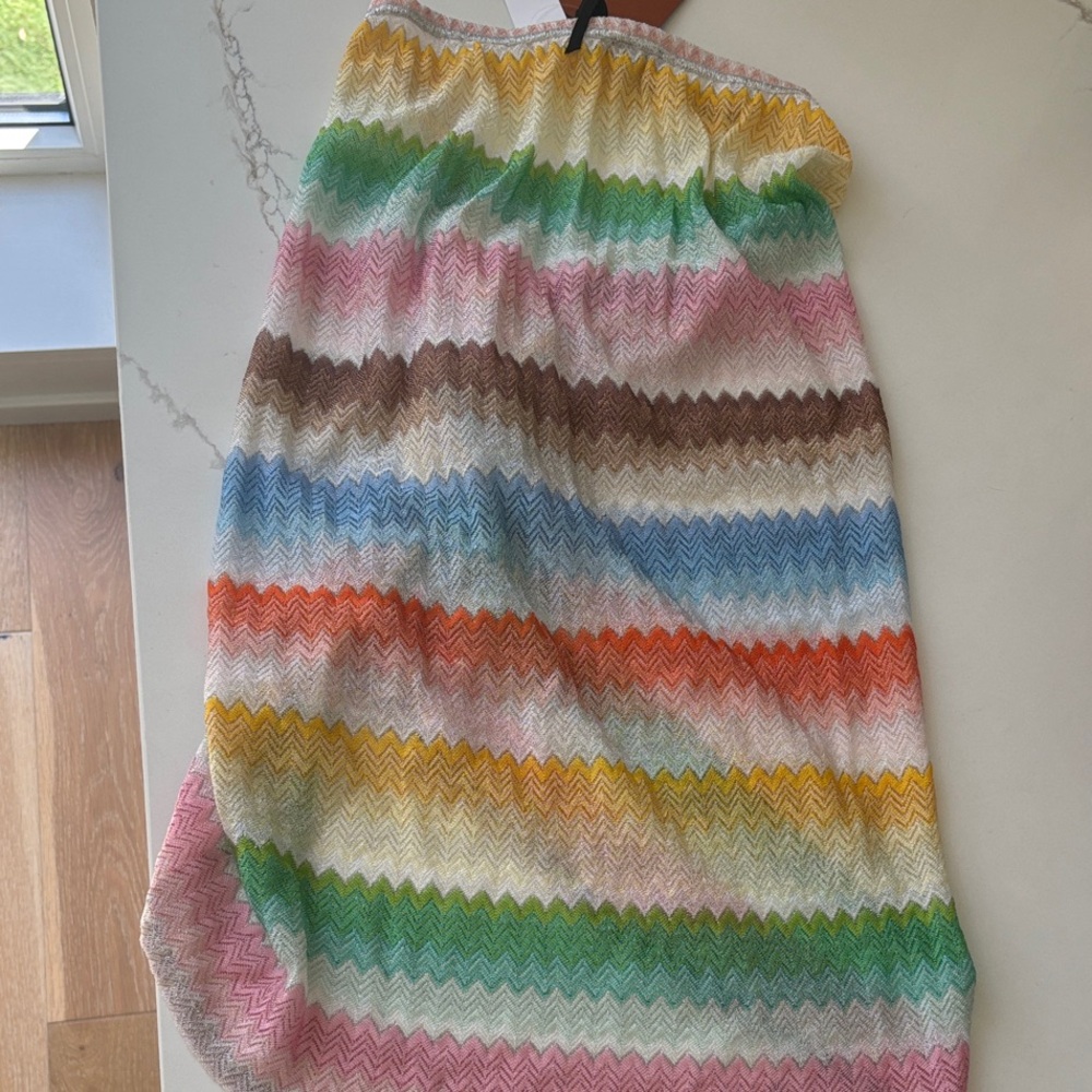 NWT Missoni Multicolor Zigzag Knit Mini Skirt - Picture 7 of 7
